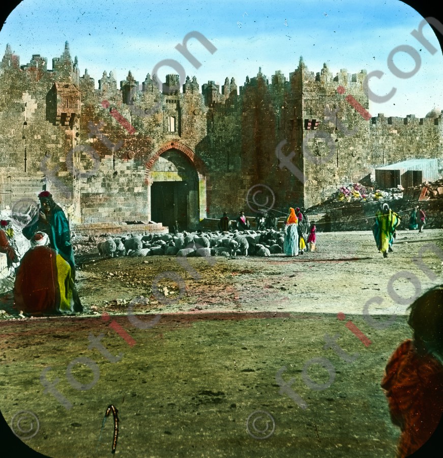 Damaskustor | Damascus gate - Foto foticon-simon-054-031.jpg | foticon.de - Bilddatenbank für Motive aus Geschichte und Kultur